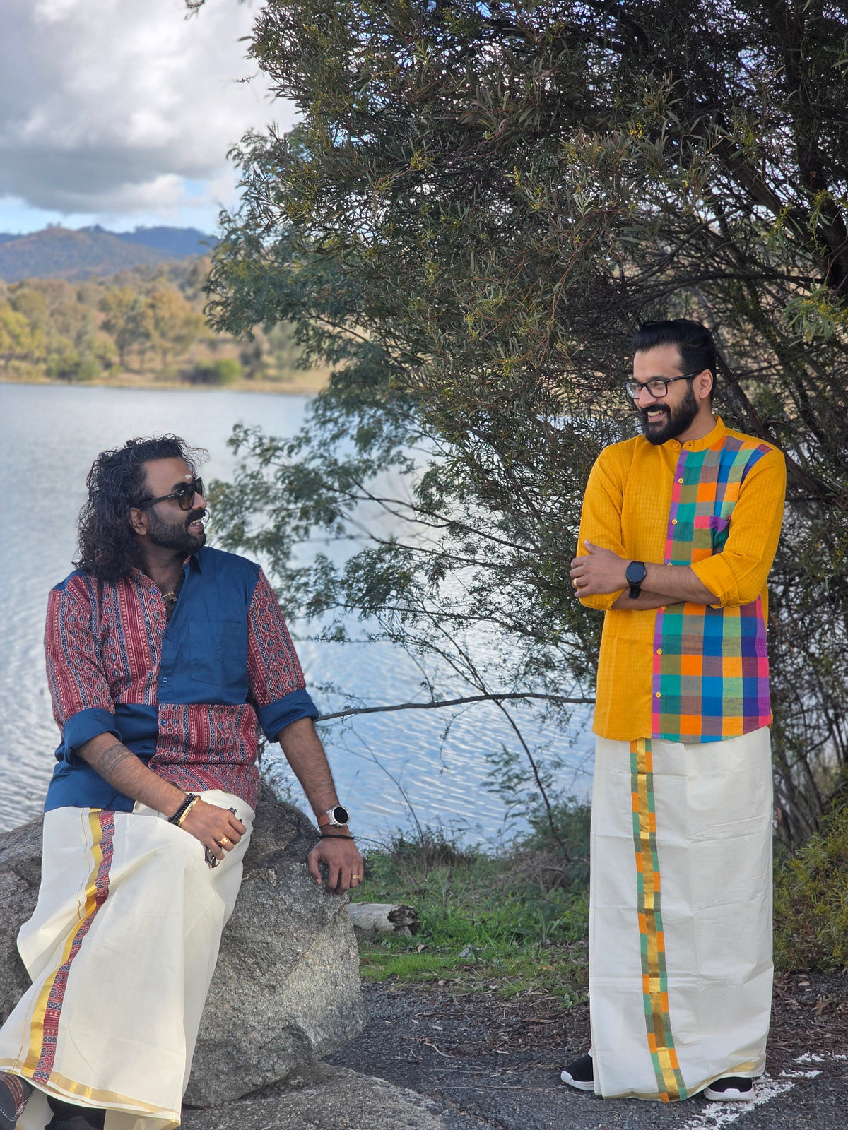 Men's shirt+Dhoti