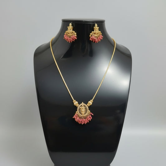Krishna Gungroo Haram with Studs - Traditional Temple Jewellery