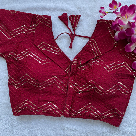 Soft Silk Designer readymade saree Blouses