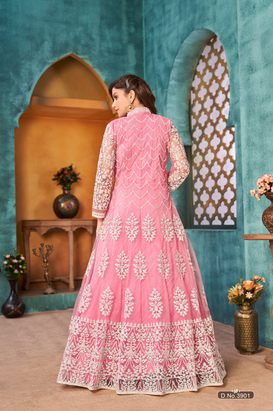 Pink Heavy Sequence Salwar Suit