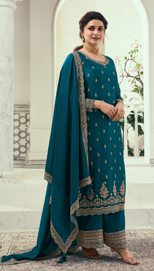 Georgette embroidery  Partywear Salwar Suits