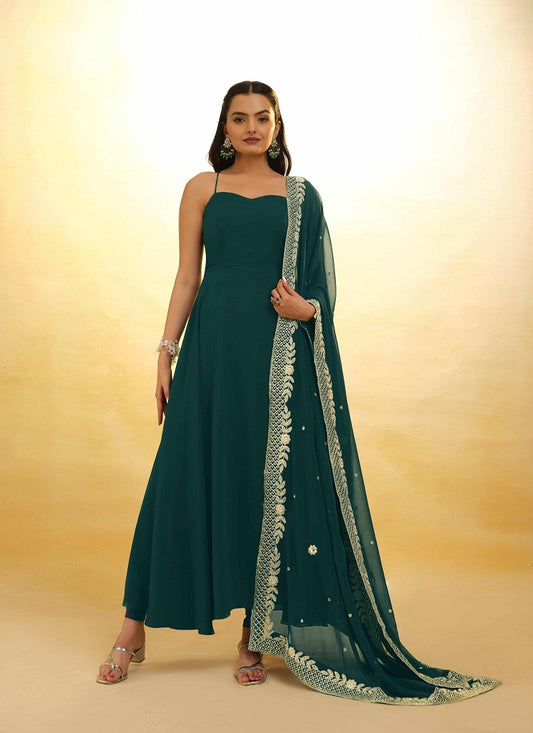 Green Georgette Salwar Suit