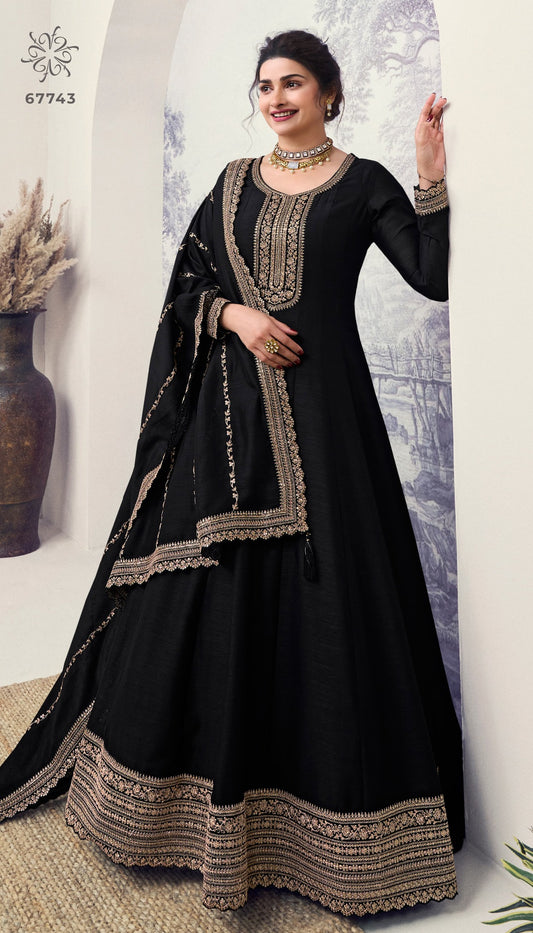 Silk Georgette Anarkali partywear Salwar Suits