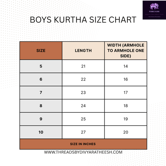 Boys Indian Traditional Kurtha+ Velcro Dhoti/Mundu (10 years)