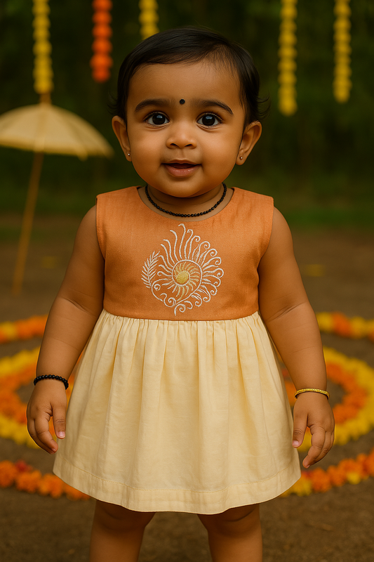 Traditional frock for girls 0-2 year