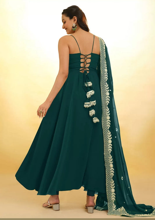 Green Georgette Salwar Suit
